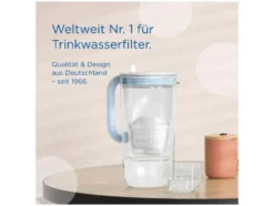Glas Wasserfilter-Kanne, inkl. 1x MAXTRA PRO Pure Performance