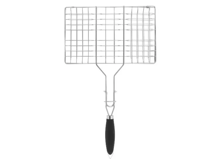 Grillkorb / Zylinderkorb-Set / Fisch-Grillguthalter / Hamburger-Grillguthalter