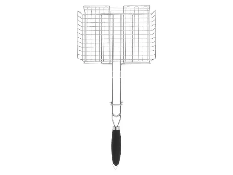 Grillkorb / Zylinderkorb-Set / Fisch-Grillguthalter / Hamburger-Grillguthalter