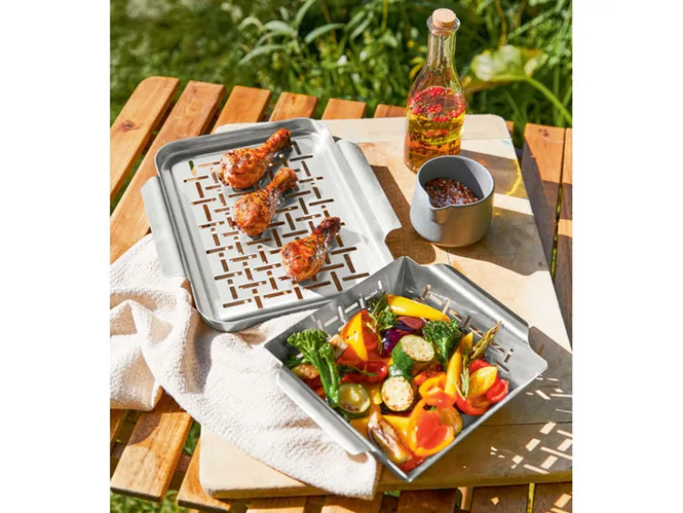 Grillplatten, aus rostfreiem Edelstahl
