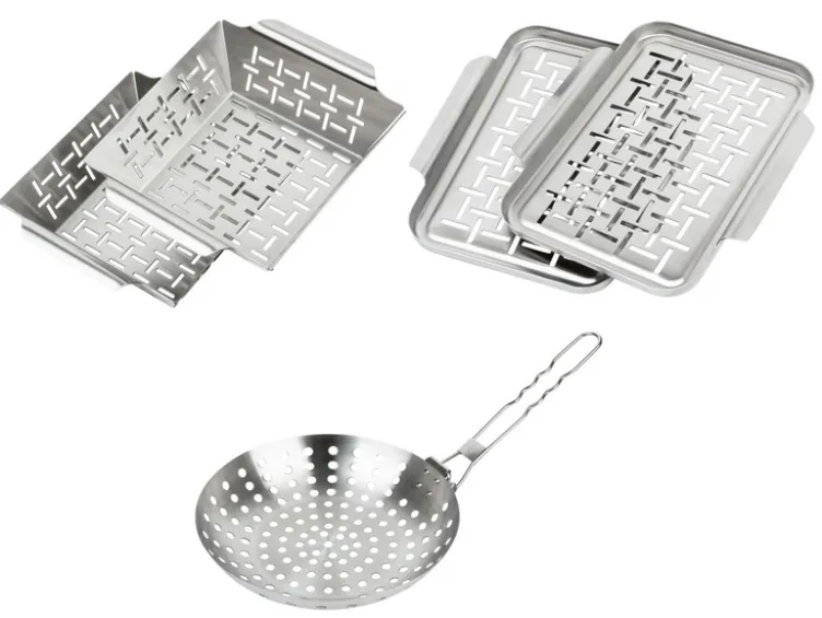 Grillplatten, aus rostfreiem Edelstahl