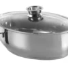 GSW Edelstahl Bräter oval 38 cm, 3 in 1