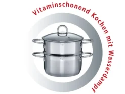 GSW Kochtopf-Set Alara, 14-teilig, Edelstahl, Kapselboden