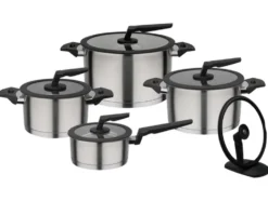 GSW Kochtopf-Set Apart, 9-teilig, Edelstahl, Kapselboden