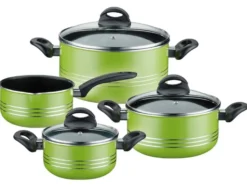 GSW Kochtopf-Set »Milano Color«, 7-teilig, gehärtete Leichtmetall-Legierung, aus Aluminium