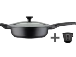 GSW Schmorpfanne EASY CLICK 28 cm mit Glasdeckel - 5-teilig