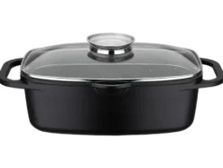 GSW Universalbräter Gourmet Granit 33 x 21 cm inkl. Servierzange 30 cm