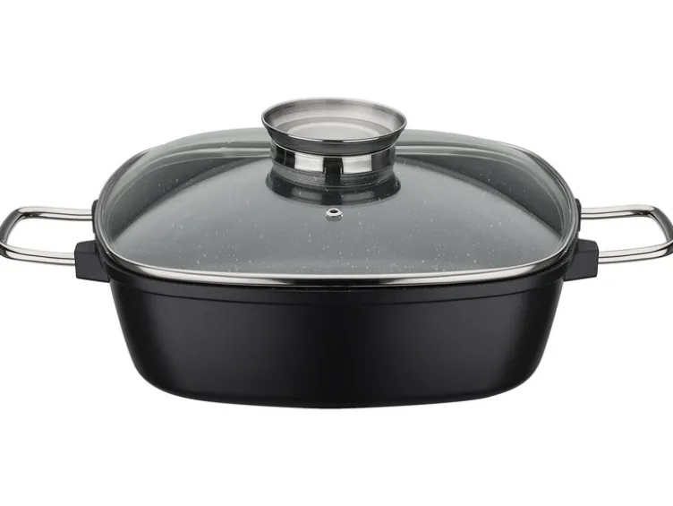 GSW Viereckbräter Gourmet Granit 28 x 28 x 8,5 cm