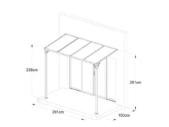 Haustürvordach »CUBIS«, verschiedene Größen