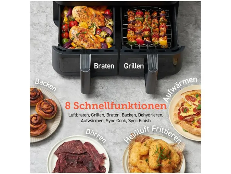 Heißluftfritteuse »CAF-R901-AEU«, 2x 4,25 l