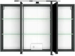 HELD Spiegelschrank »Faro«, mit 3 Spiegeltüren, LED-Aufbauleuchte