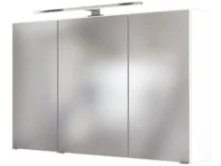 HELD Spiegelschrank »Faro«, mit 3 Spiegeltüren, LED-Aufbauleuchte