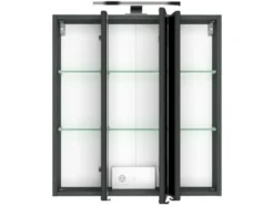 HELD Spiegelschrank »Faro«, mit 3 Spiegeltüren, LED-Aufbauleuchte