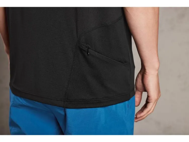 Herren Funktionsshirt, mit Reißverschlusstasche