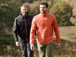 Herren Hybridjacke mit Stehkragen