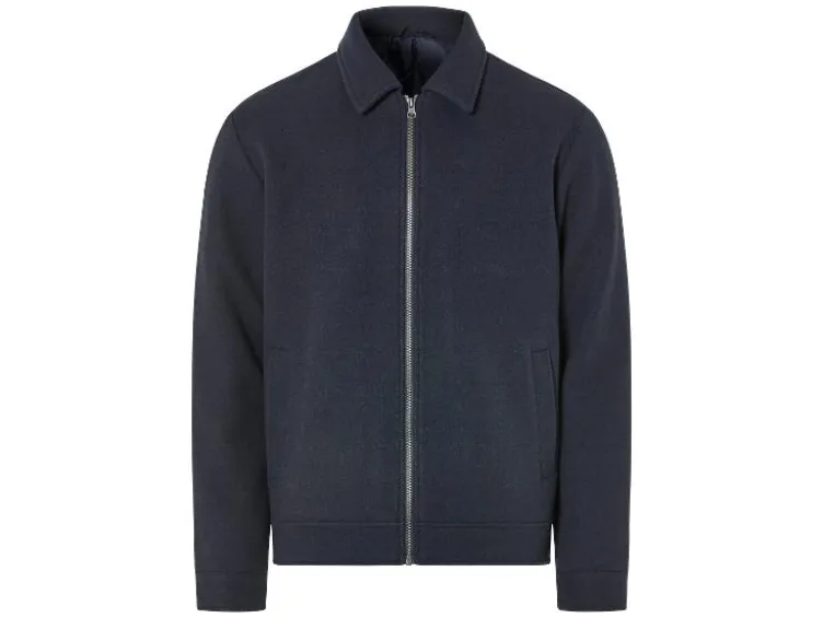 Herren Jacke mit Kentkragen, in Wolloptik