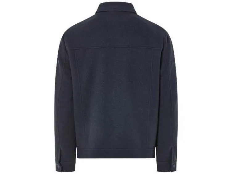 Herren Jacke mit Kentkragen, in Wolloptik