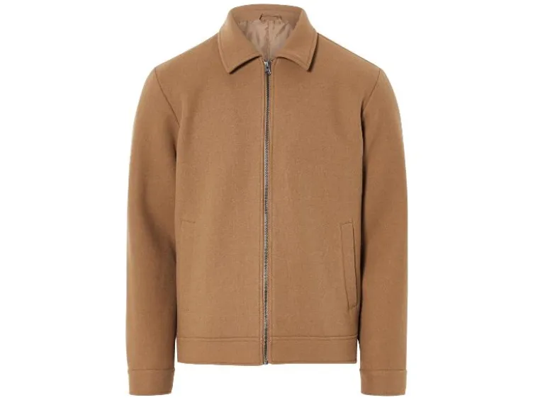 Herren Jacke mit Kentkragen, in Wolloptik