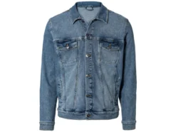 Herren Jeansjacke mit Kentkragen
