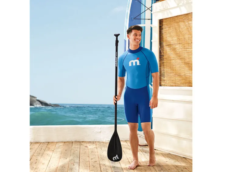 Herren Neopren-Shorty mit Reißverschluss am Rücken, blau/navy