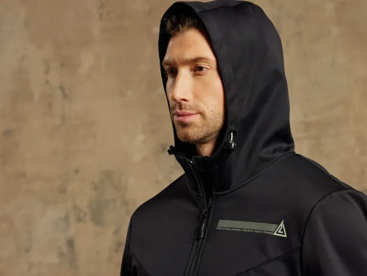 Herren Softshelljacke, winddicht und atmungsaktiv