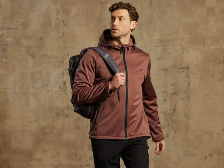 Herren Softshelljacke, winddicht und atmungsaktiv