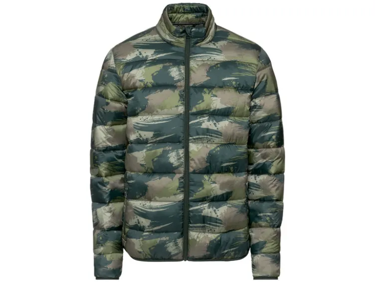 Herren Steppjacke, ultraleicht, mit seitlichen Eingrifftaschen