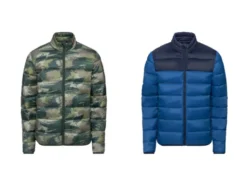 Herren Steppjacke, ultraleicht, mit seitlichen Eingrifftaschen