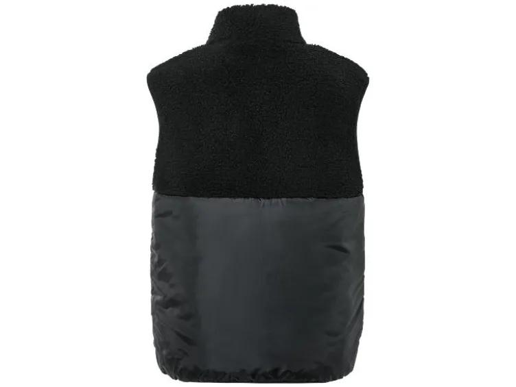 Herren Teddyfleece-Weste, mit Stehkragen