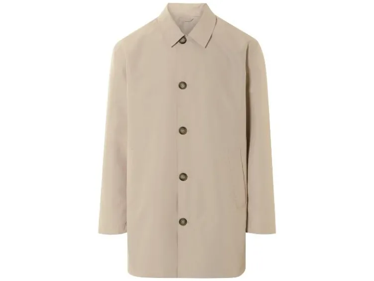Herren Trenchcoat, mit Gehschlitz