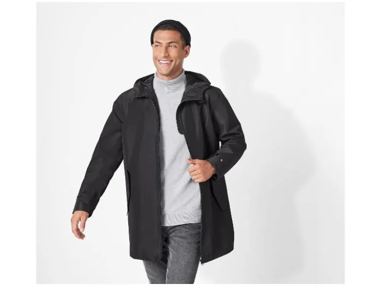 Herren Trenchcoat, mit Gehschlitz