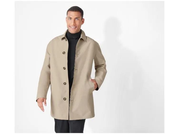 Herren Trenchcoat, mit Gehschlitz