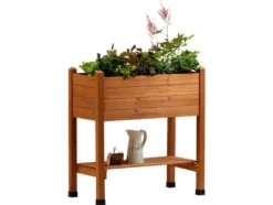Hochbeet, aus Holz, L 75 x B 37 x H 79 cm