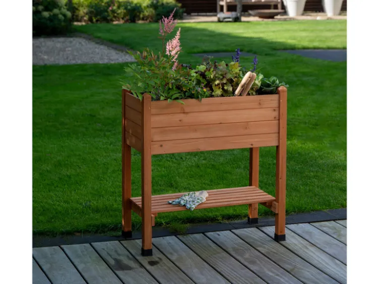 Hochbeet, aus Holz, L 75 x B 37 x H 79 cm