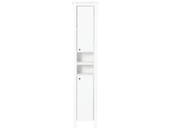 Hochschrank »Stockholm«, Landhaus, weiß