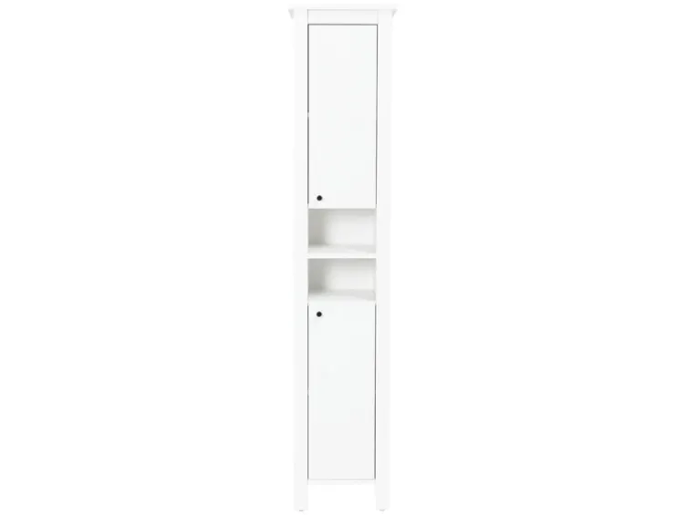 Hochschrank »Stockholm«, Landhaus, weiß
