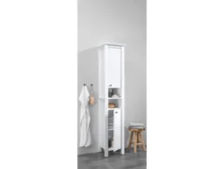 Hochschrank »Stockholm«, Landhaus, weiß