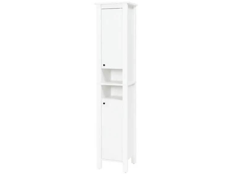 Hochschrank »Stockholm«, Landhaus, weiß