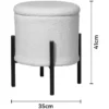 Hocker mit Staufach