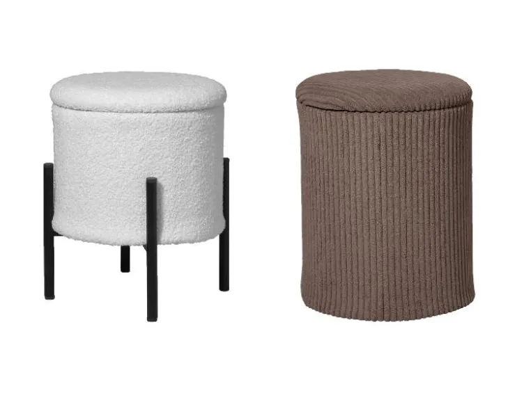 Hocker mit Staufach