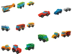 Holz Fahrzeug-Sets, 3-teilig, Modell 2021