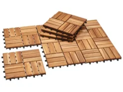Holzfliesen 9er-Set