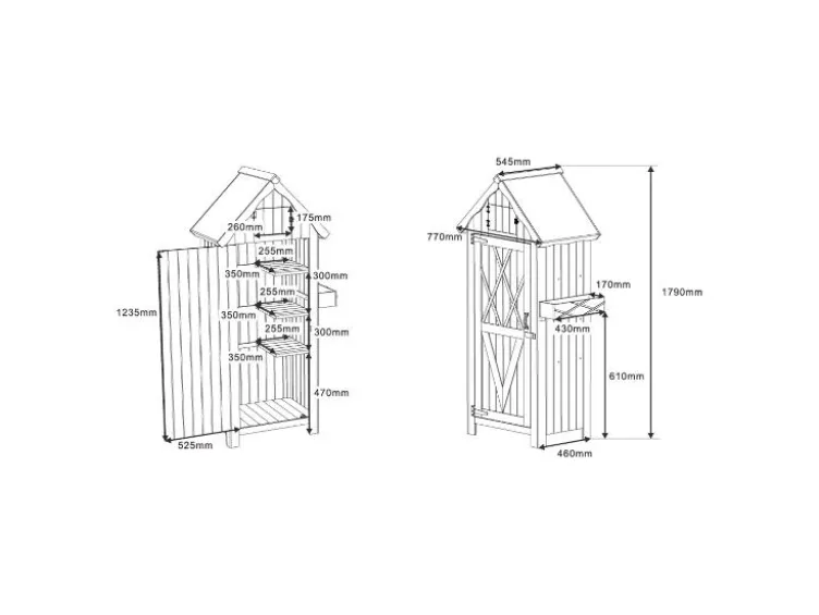 Holz-Gartenschrank »YANA«