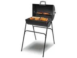 Holzkohle Fassgrill »Kansas«, mit Gestell, B 60 x H 95 x T 79 cm