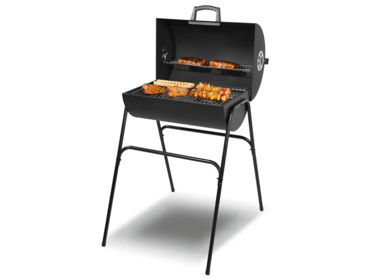 Holzkohle Fassgrill »Kansas«, mit Gestell, B 60 x H 95 x T 79 cm