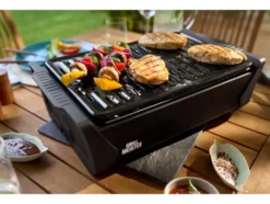 Holzkohlegrill mit Aktivbelüftung »KANSAS«, kabellos