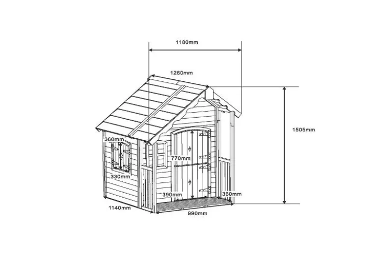 Holz-Spielhaus »KIMI«