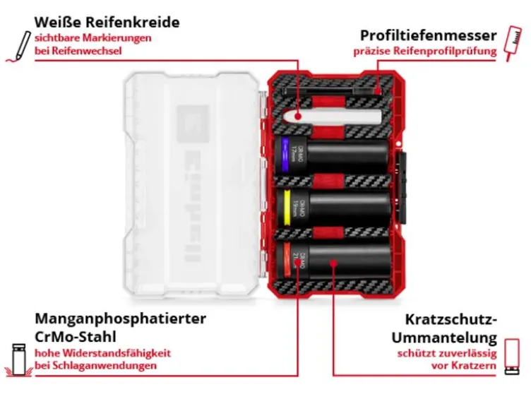 Impact Stecknuss Set, 5-teilig