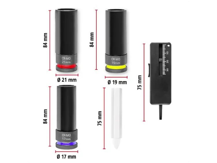Impact Stecknuss Set, 5-teilig