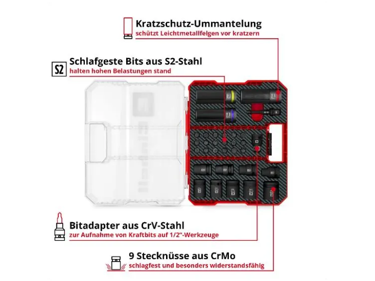 Impact Stecknuss Set, 32-teilig